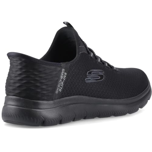 Detalle de Skechers Herren Summits High Range Slip-InTurnschuhe – Schwarz Mesh/Trim, 43 EU Large