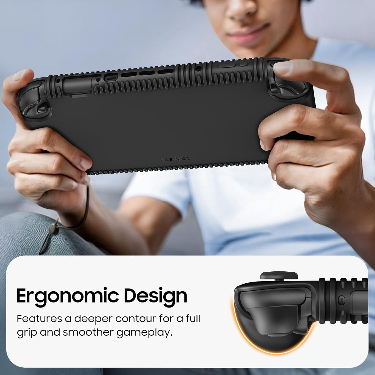 Detalle 2 de FINTIE Silikonhülle für Nintendo Switch 2 (2025) – rutschfest, stoßfest, mit Spielkartenfächern