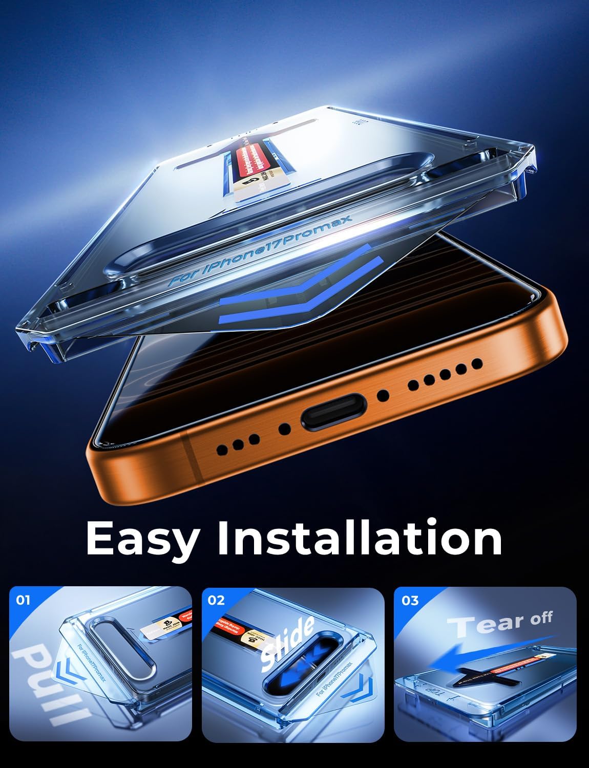 Thumbnail 3 de MAGIC JOHN 2 Screen Protector for iPhone 17 Pro Max