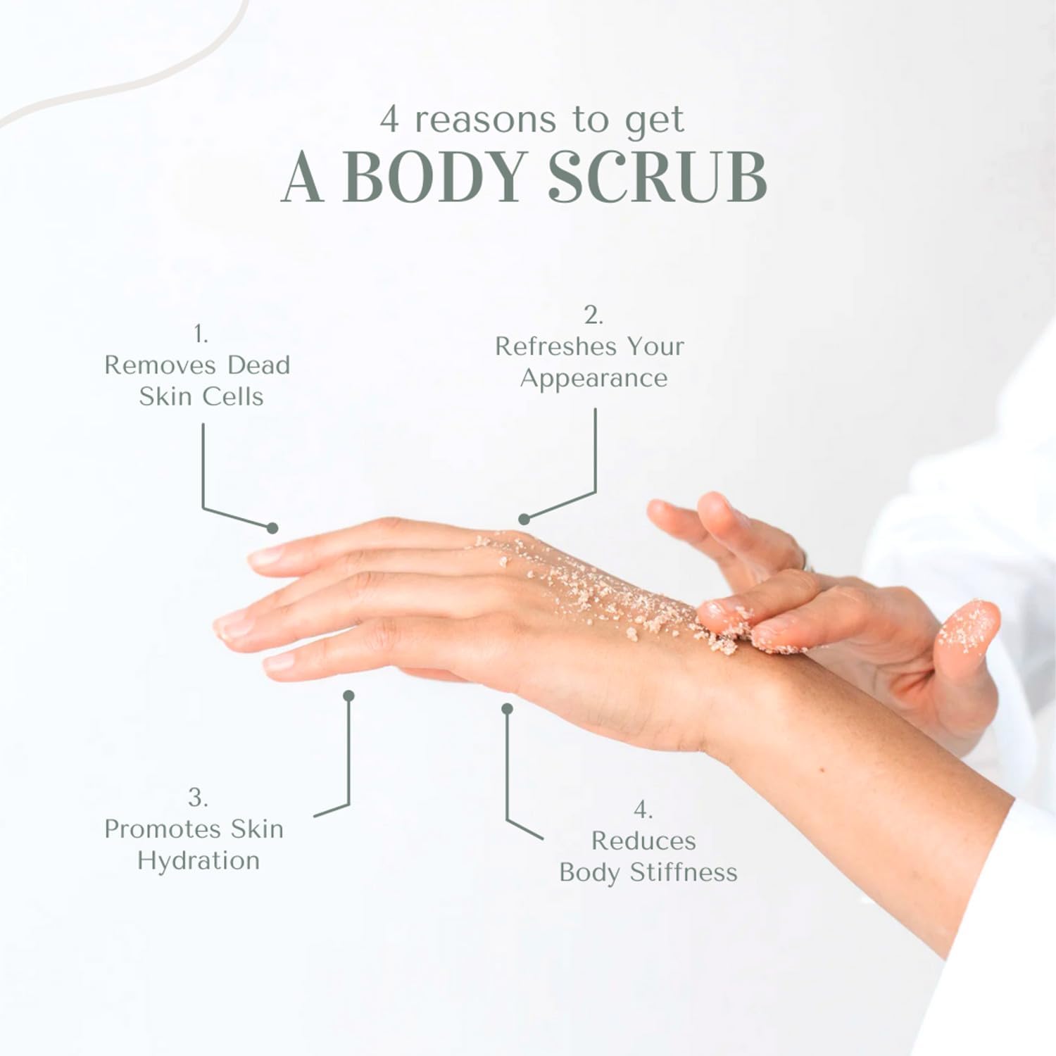 Detalle de Brown Sugar & Arabica Coffee Body Scrub – Natural Exfoliating Scrub for Smooth, Glowing Skin