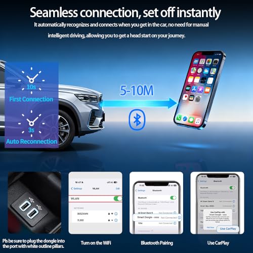 Thumbnail 6 de MUSHUI CarPlay inalámbrico 2 en 1 10+