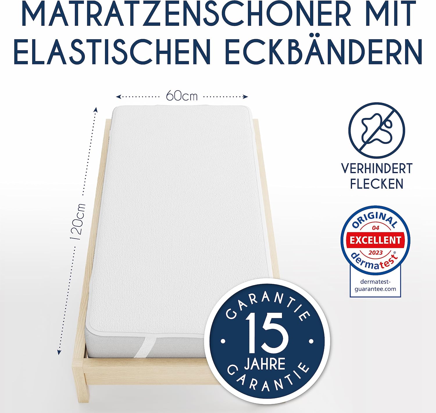 Thumbnail 1 de Dreamzie Matratzenschoner 70x140 Baby wasserdicht – 2er-Set, Oeko-TEX zertifiziert