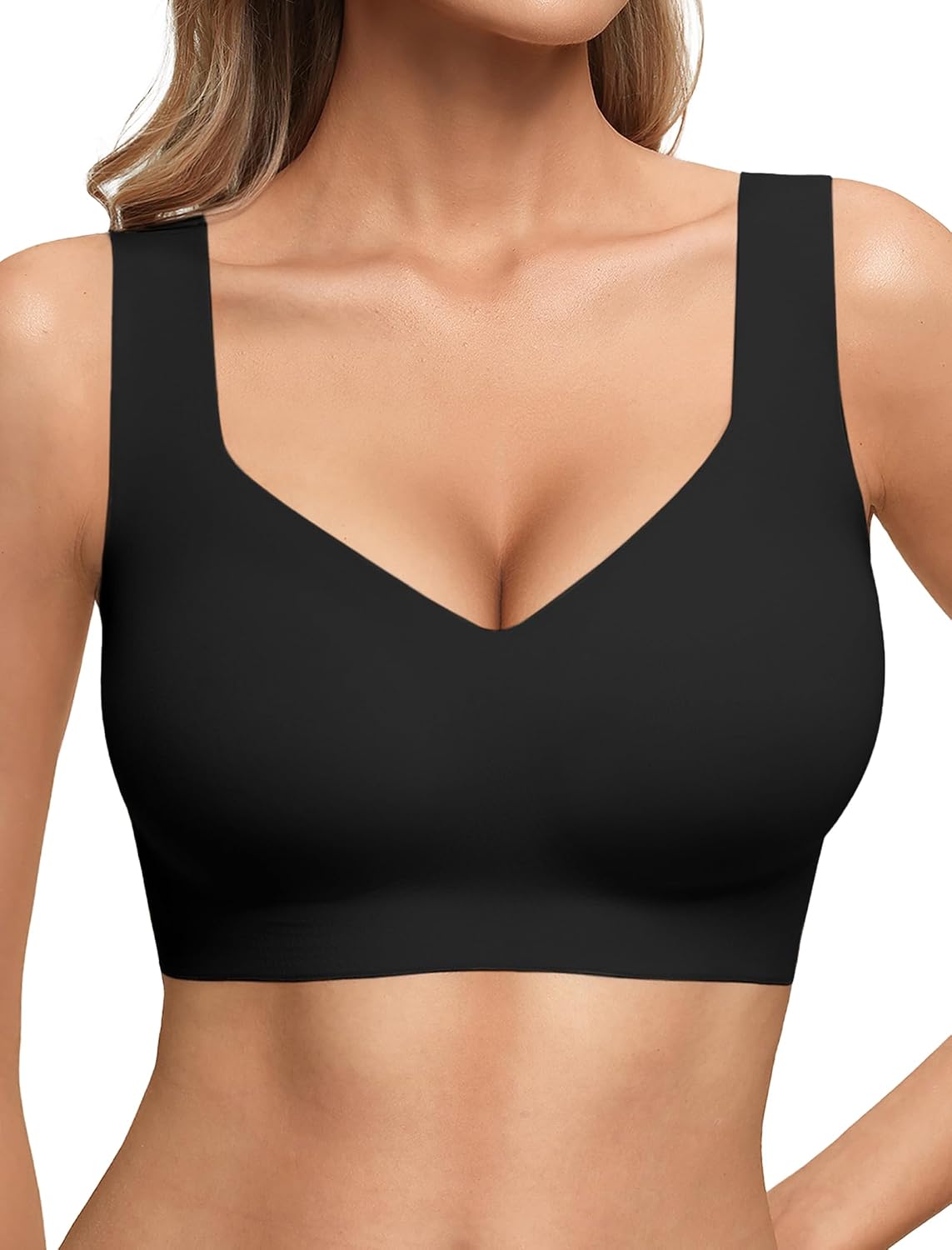 Detalle de Wireless Pullover Bra in Nylon and Spandex