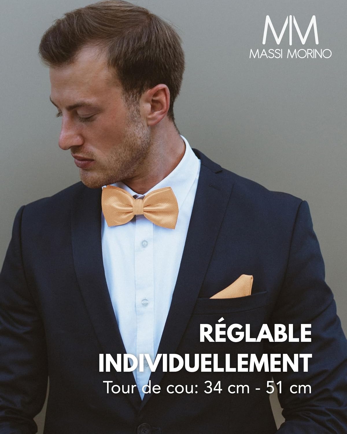 Thumbnail 2 de Massi Morino Nœud papillon avec pochette