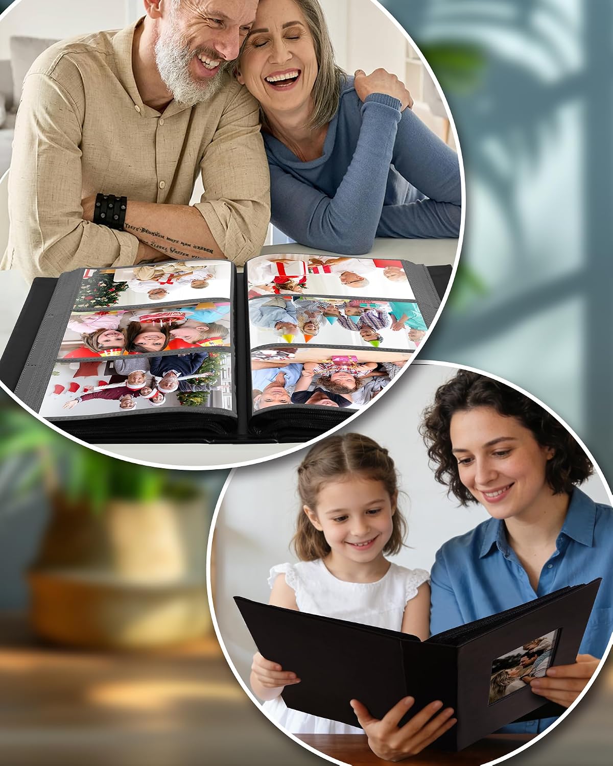 Thumbnail 6 de Yuforr Leather Hardcover Photo Album 600 Pockets