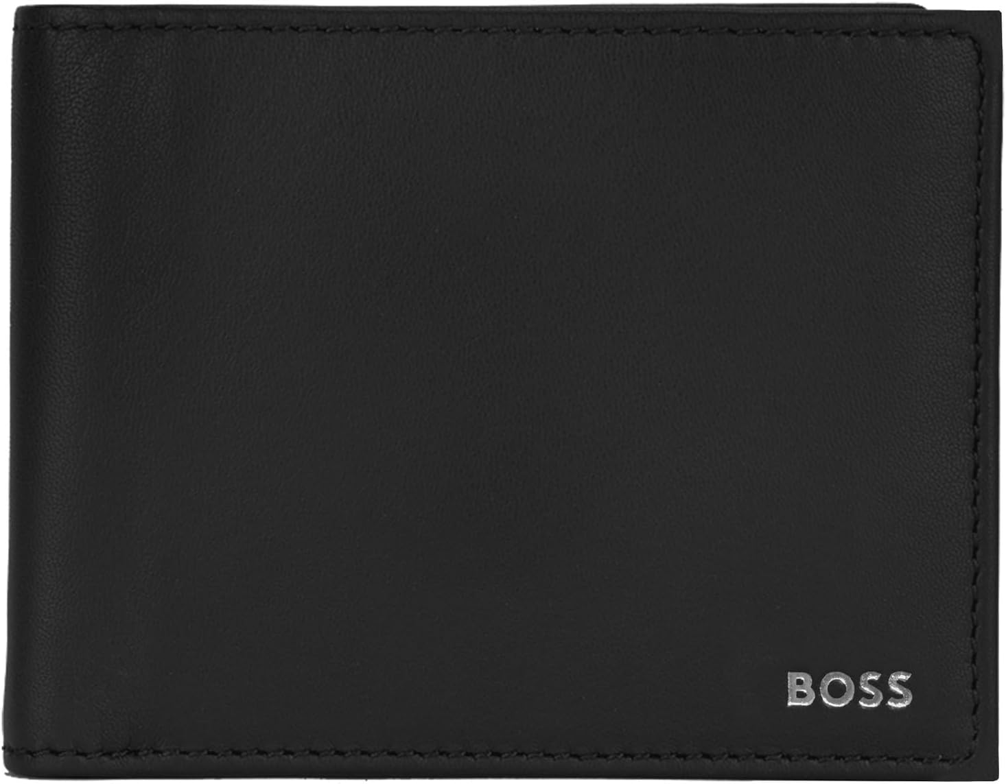 Detalle de BOSS Randy Trifold Black – Portefeuille tri-fold élégant et pratique
