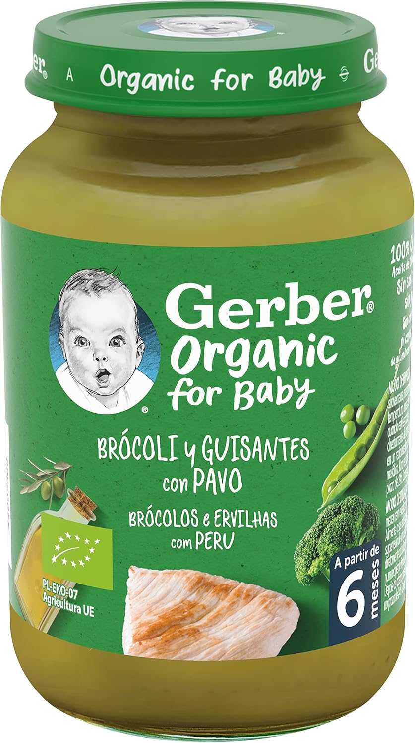 Thumbnail 5 de Gerber Organic Tarritos de Pavo, Brócoli y Guisantes, 6x190g 🥦