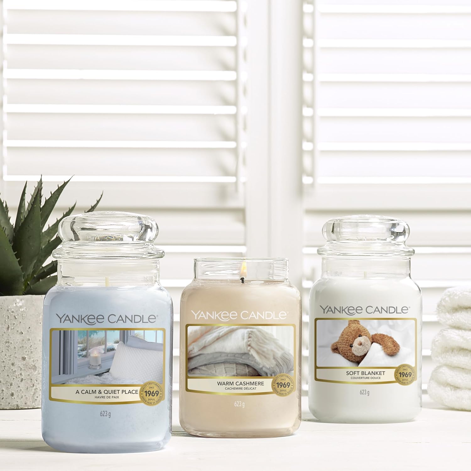 Thumbnail 4 de Bougie Yankee Candle Couverture douce, 150 h ⏳