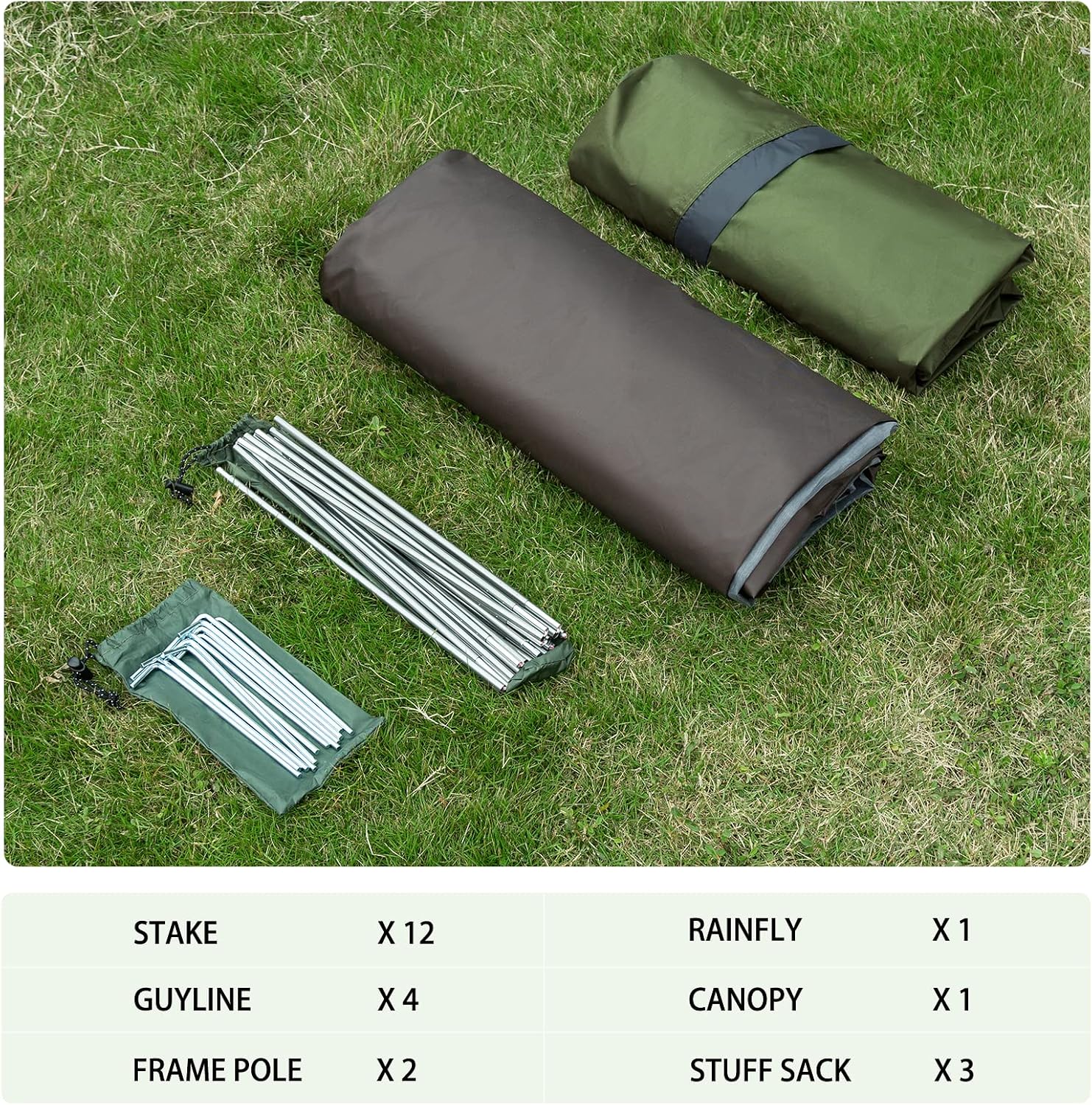 Thumbnail 6 de Bessport Ultralight Kuppelzelt 1–3 Personen (kleines Packmaß, 3–4 Saisons, wasserdicht & winddicht)