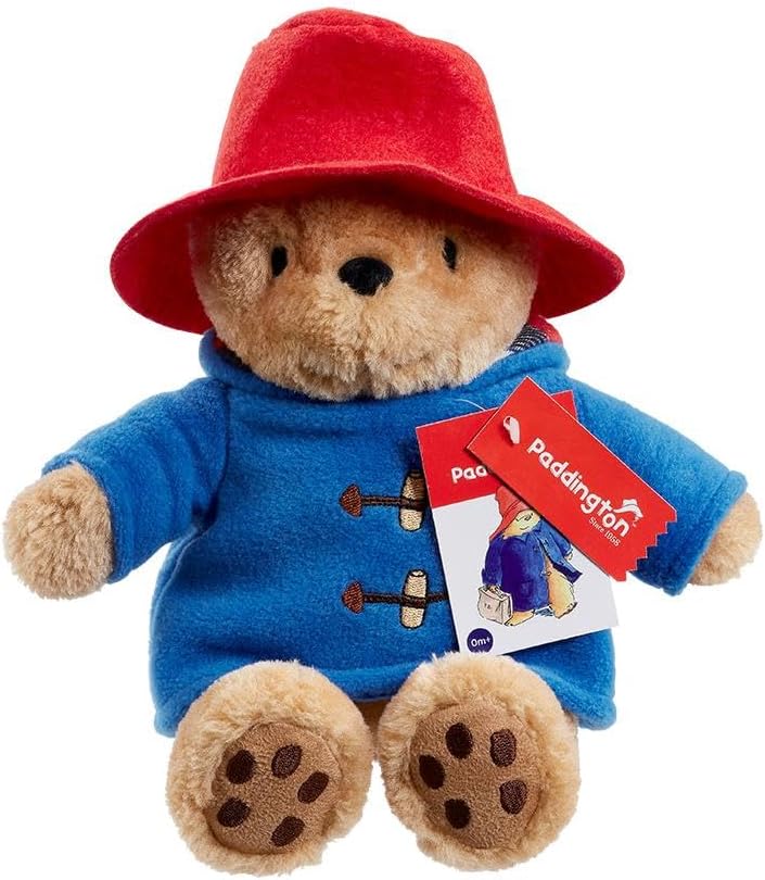 Detalle de Rainbow Designs Classic Cuddly Paddington, Small – Blue and Red Plush Bear