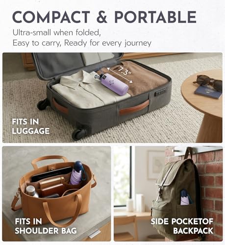 Thumbnail 7 de LILAC Compact Travel Umbrella for Purse – Windproof, UV protected, 30% thicker shaft