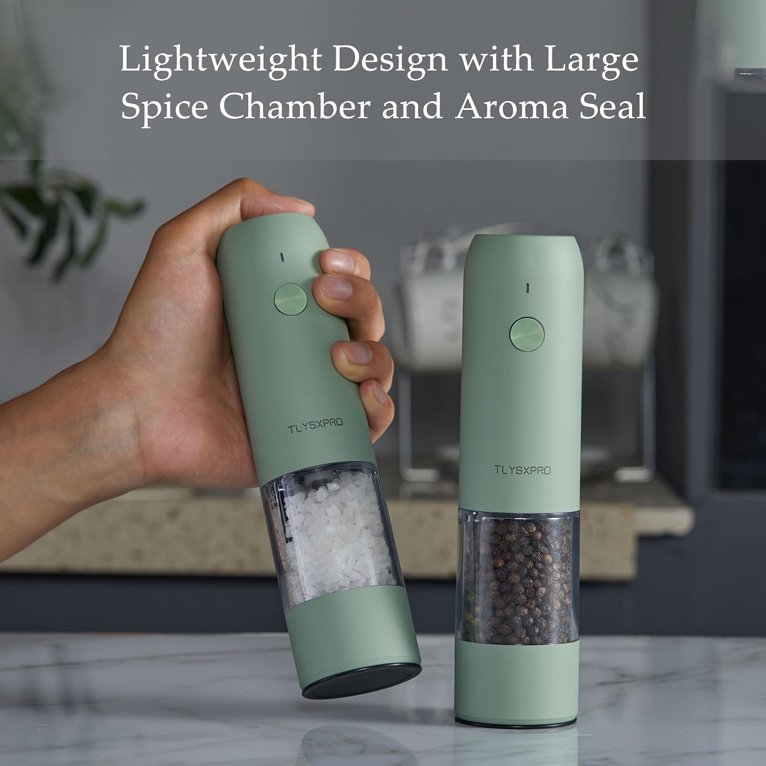 Thumbnail 5 de TLYSXPRO Electric Salt and Pepper Grinder Set 2-pack 🧂
