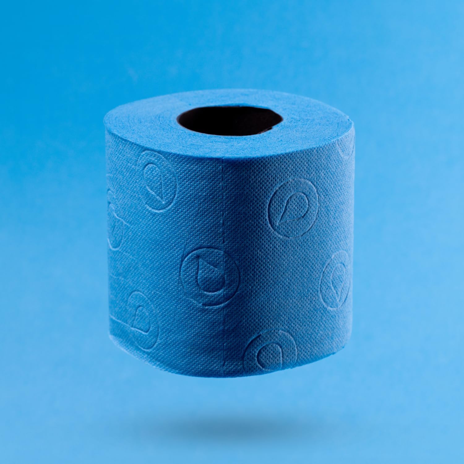 Detalle 2 de Renova Black Label Bleu – Papier Hygiénique 3 plis coloré à double face, 6 rouleaux