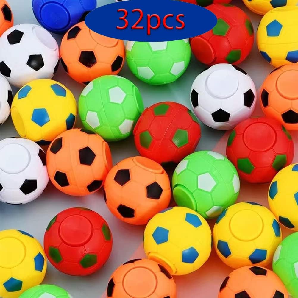 Detalle 2 de Mini Fidget Soccer Ball Spinners 32 pcs