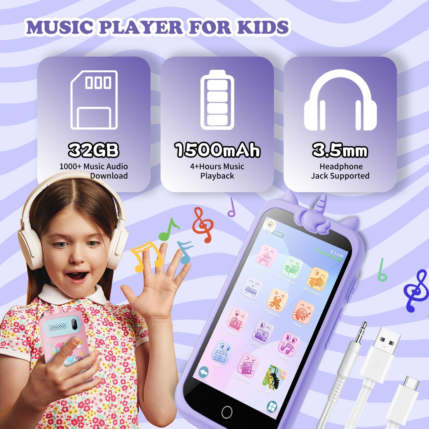 Thumbnail 2 de Kids Toys Phone 3.97-Inch Touchscreen Mini Phone