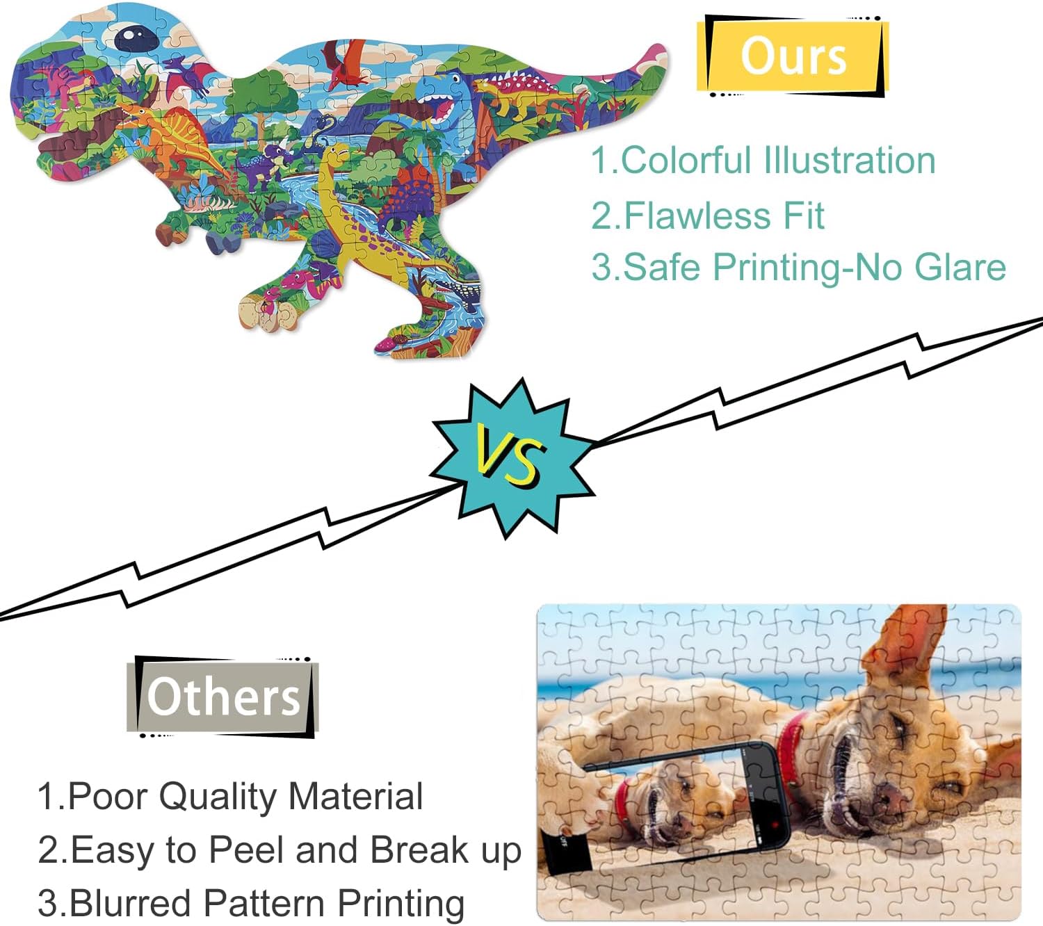 Thumbnail 5 de Tyrannosaurus Rex Jigsaw Puzzle for Kids — 105 Large Pieces by AivaToba