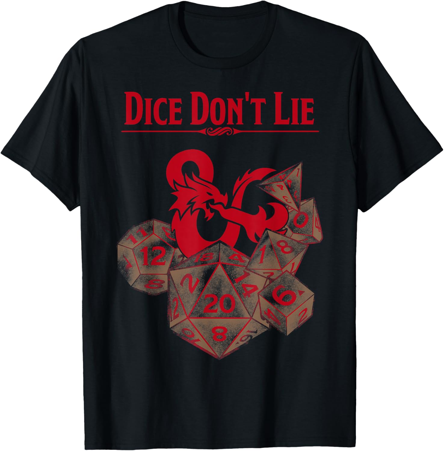 Detalle de Dungeons & Dragons Dice Don't Lie Camiseta