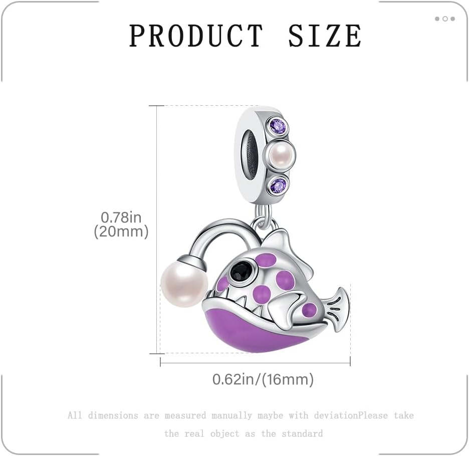 Thumbnail 2 de BOIGEGU Charm-Anhänger Silber Emaille für europäischen Charms-Schmuck (Tiere/Meerestiere)
