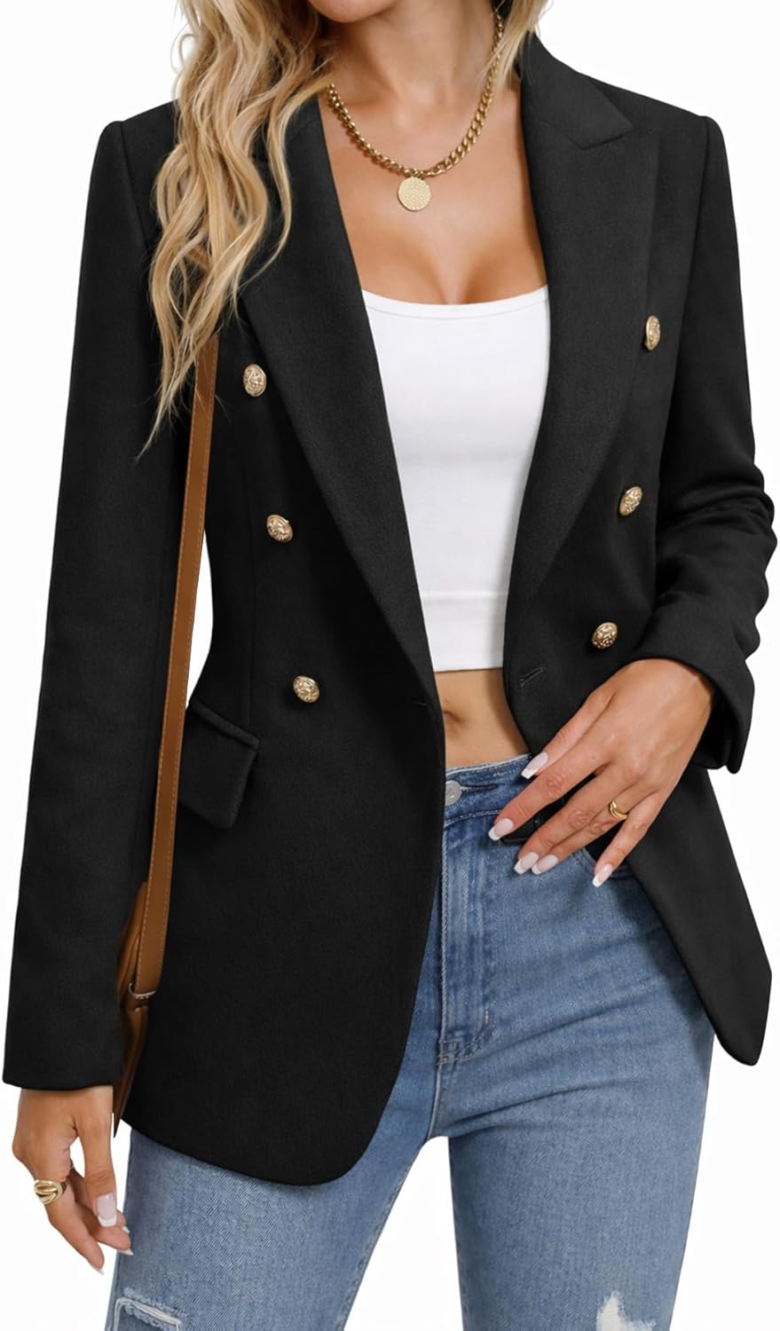 Thumbnail 6 de Mina Self 2026 Tweed Plaid Blazer XS–3XL