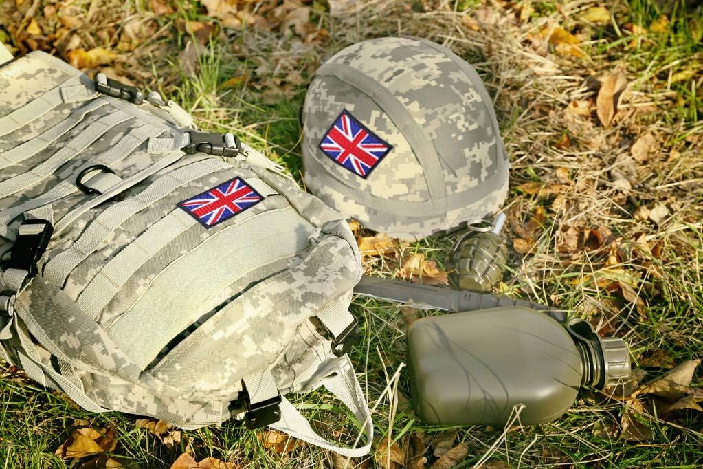 Thumbnail 4 de AXEN British Union Jack Patch (2 Pack) with Hook & Loop Backing