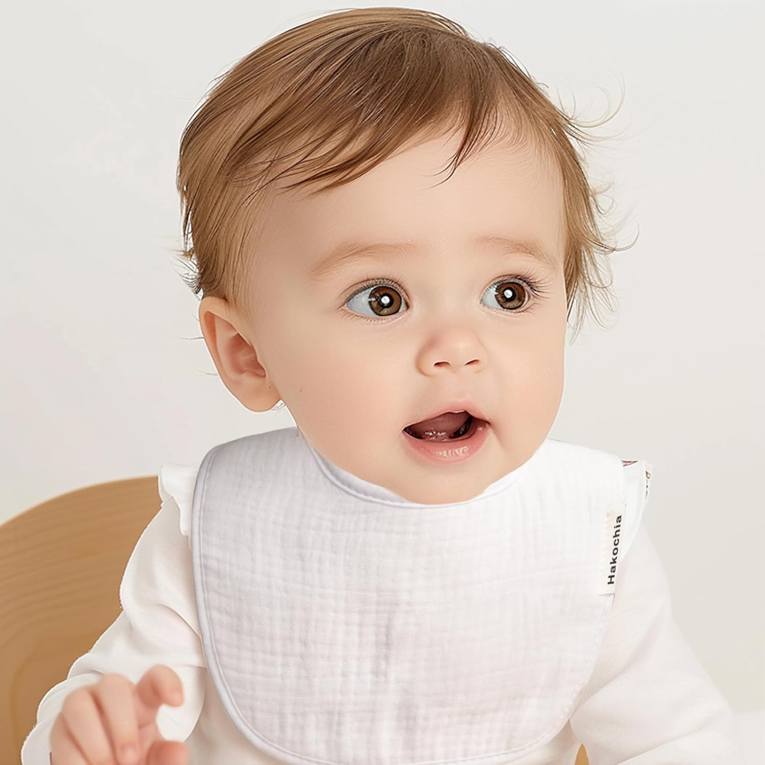 Thumbnail 4 de Hakochia Muslin Baby Bibs Extra Thick (10-Pack) for Heavy Droolers, 0–36 Months