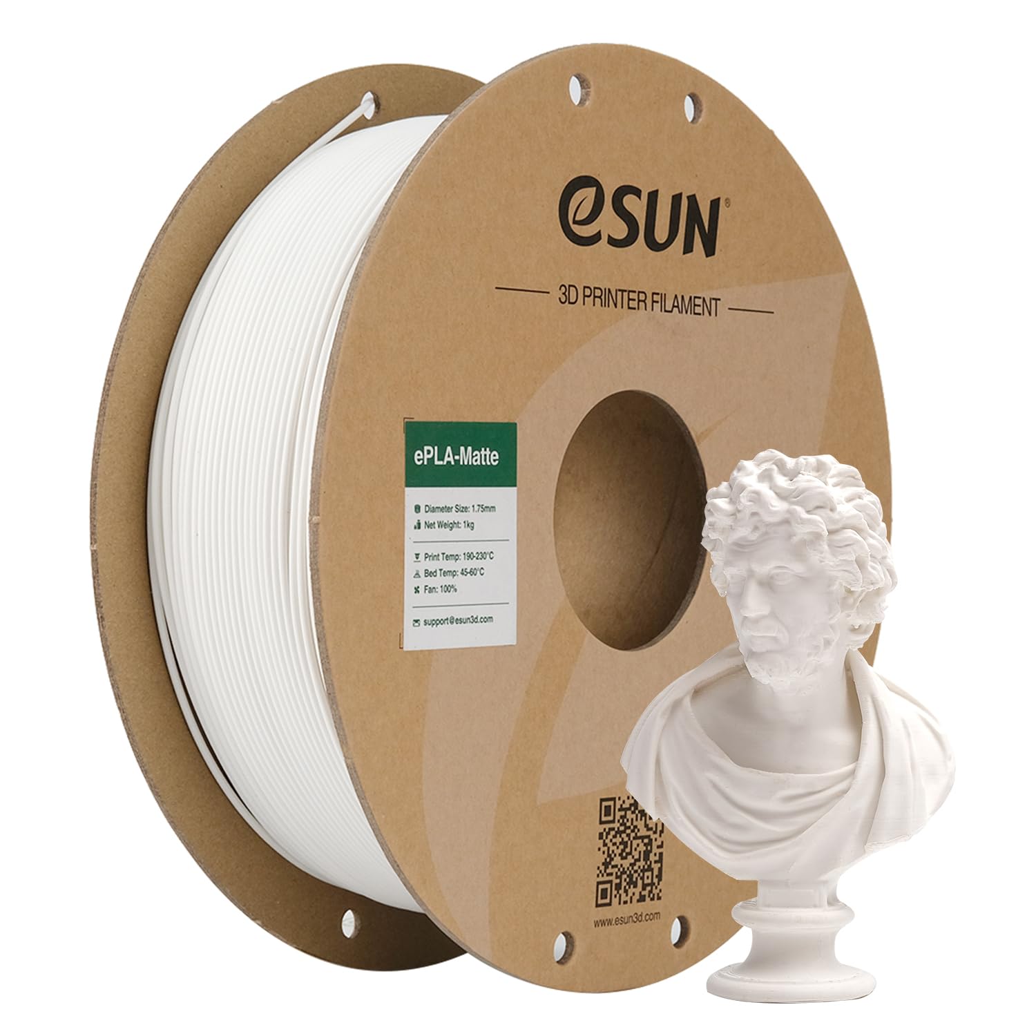 Detalle de eSUN Matte PLA Filament 1,75 mm