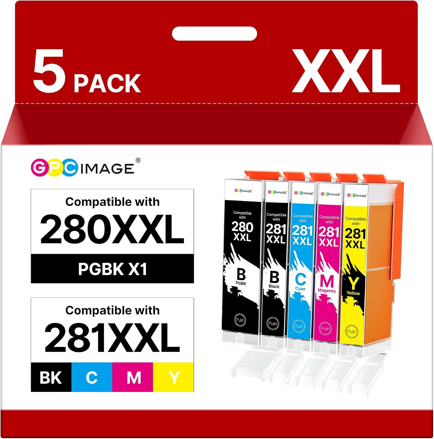Detalle de GPC Image Ink Cartridges, 5-Pack