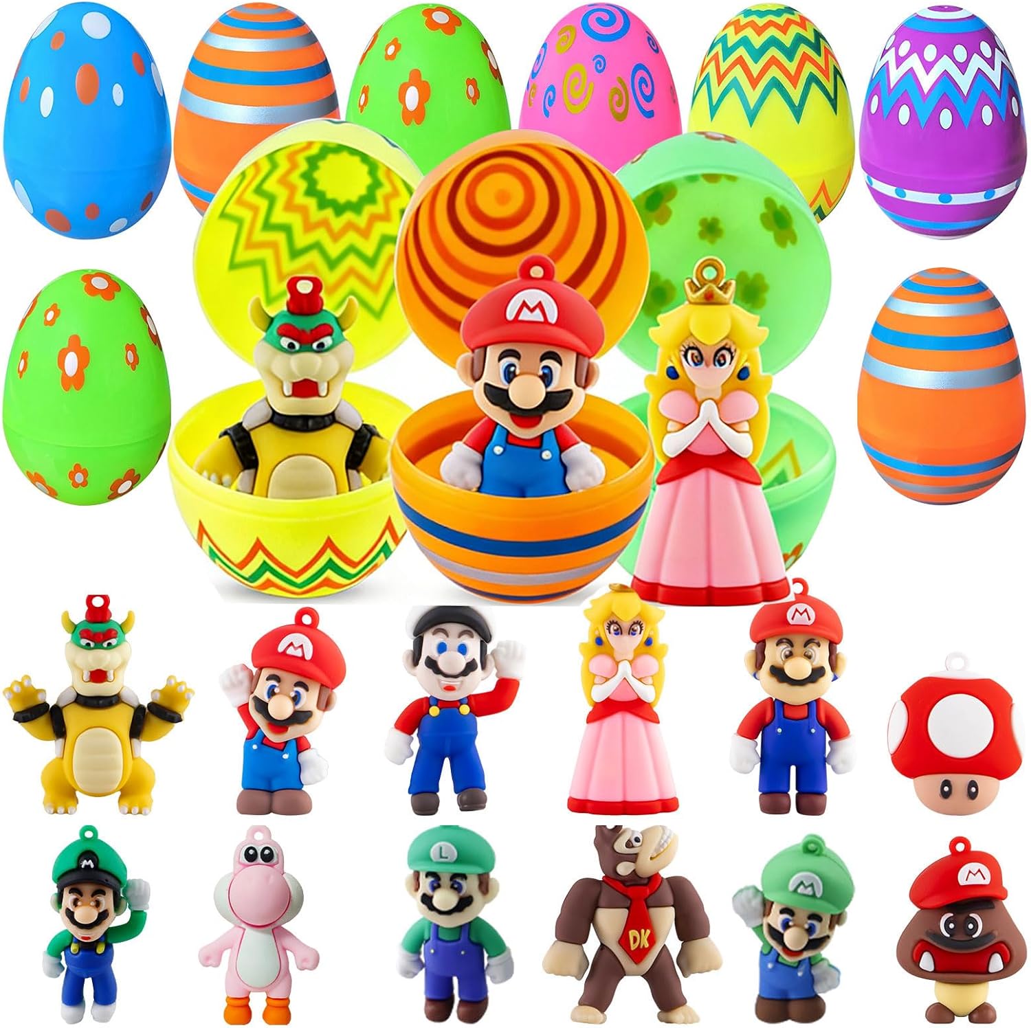 Thumbnail 5 de Dowdiles 12-teiliges Tortenfiguren-Set für Torten & Cupcakes (Cartoon-Kuchendeko)