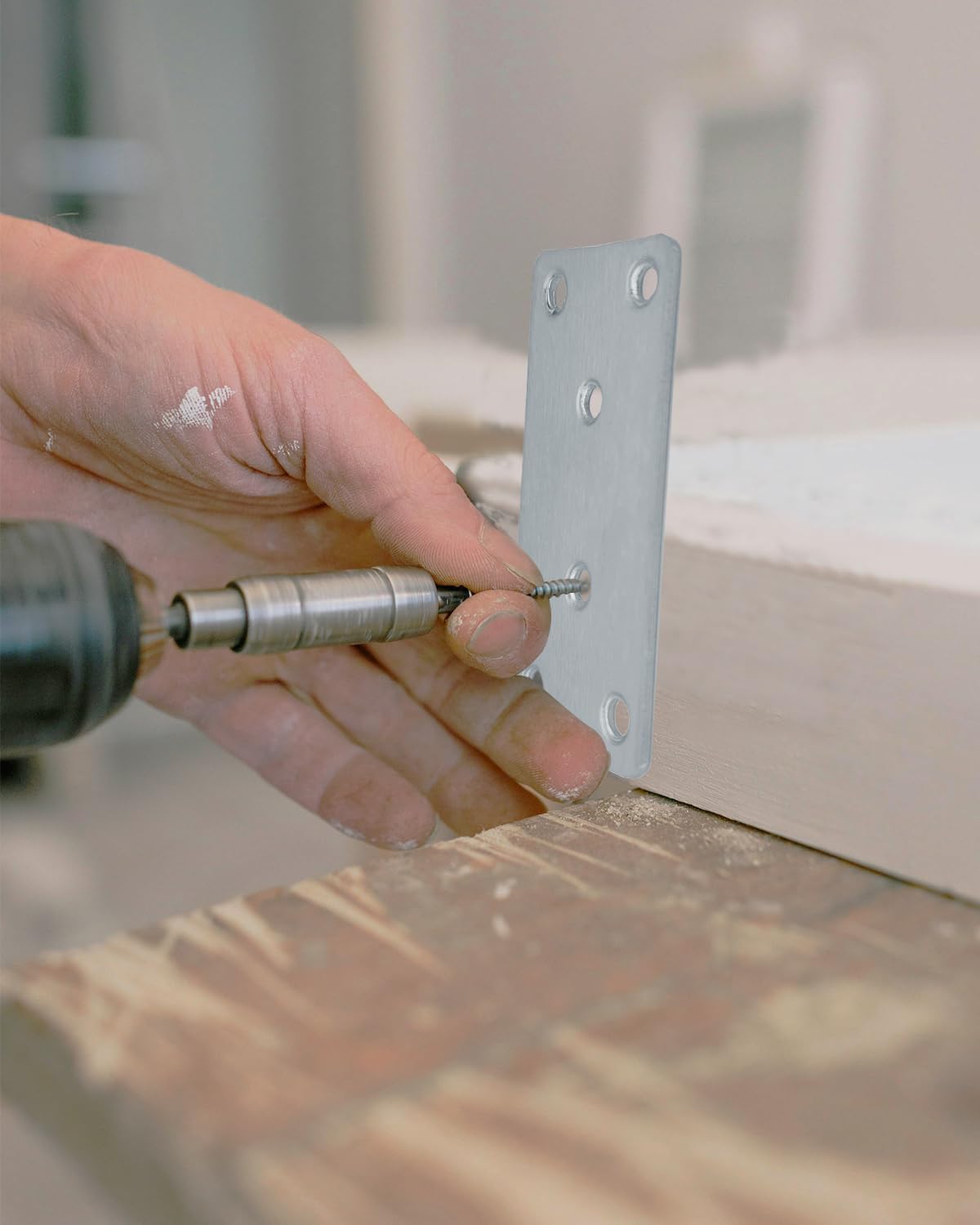 Thumbnail 5 de BINCKIN Flachverbinder aus Edelstahl für Holzverbinder (80 × 40 × 1,8 mm Lochblech), 20 Stück