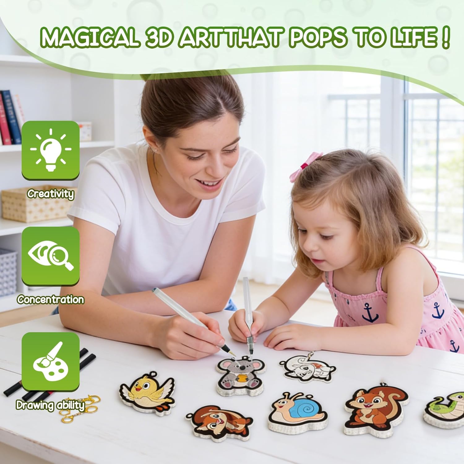 Thumbnail 1 de mtchavno 3D Art Craft Magic Puffs Paint Kit