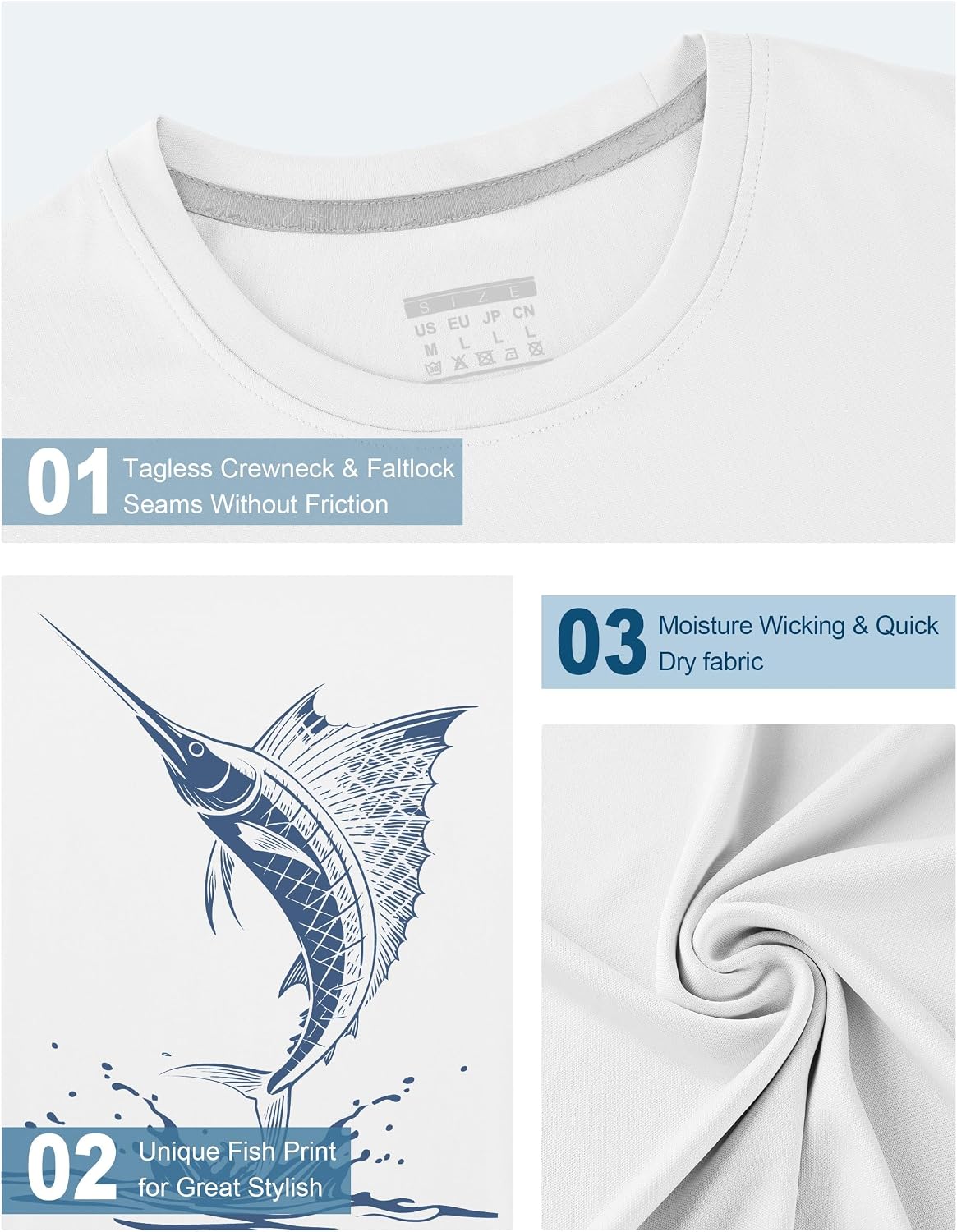 Thumbnail 4 de FISHEAL Men's Fishing Shirt UPF 50+