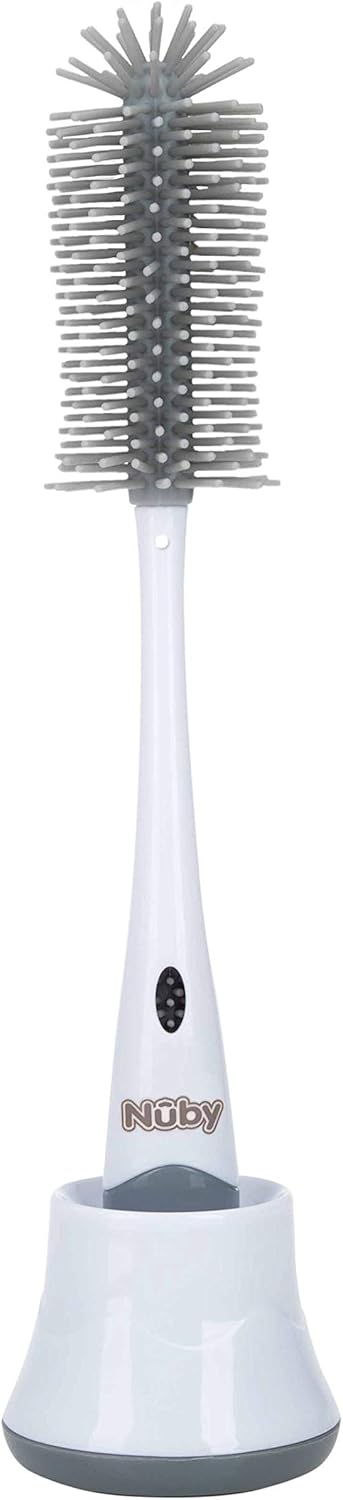 Nuby spazzola silicone per biberon 2in1