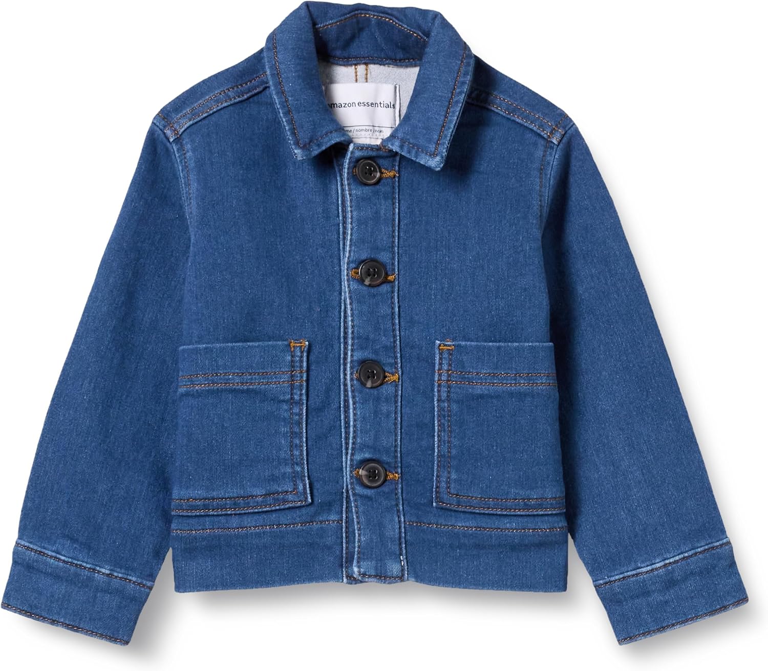 Detalle de Amazon Essentials Kinder Jeansjacke Chore mit lockerer Passform