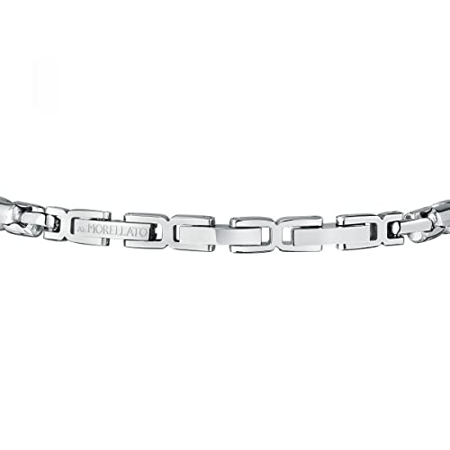 Detalle de Morellato Catene da uomo in acciaio SATX24 – bracciale in lega d'acciaio, 22 cm