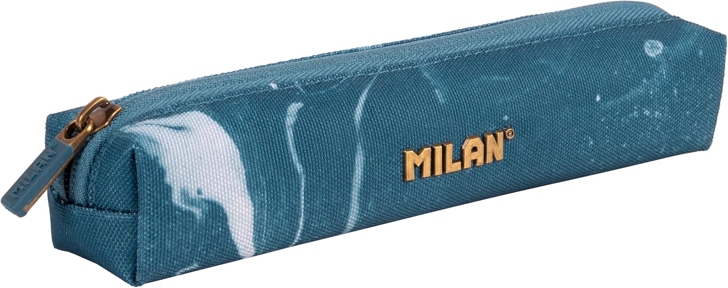 Detalle 2 de MILAN Seria Lava zielony piórnik z 3 przegrodami, 22 × 11 × 6,5 cm