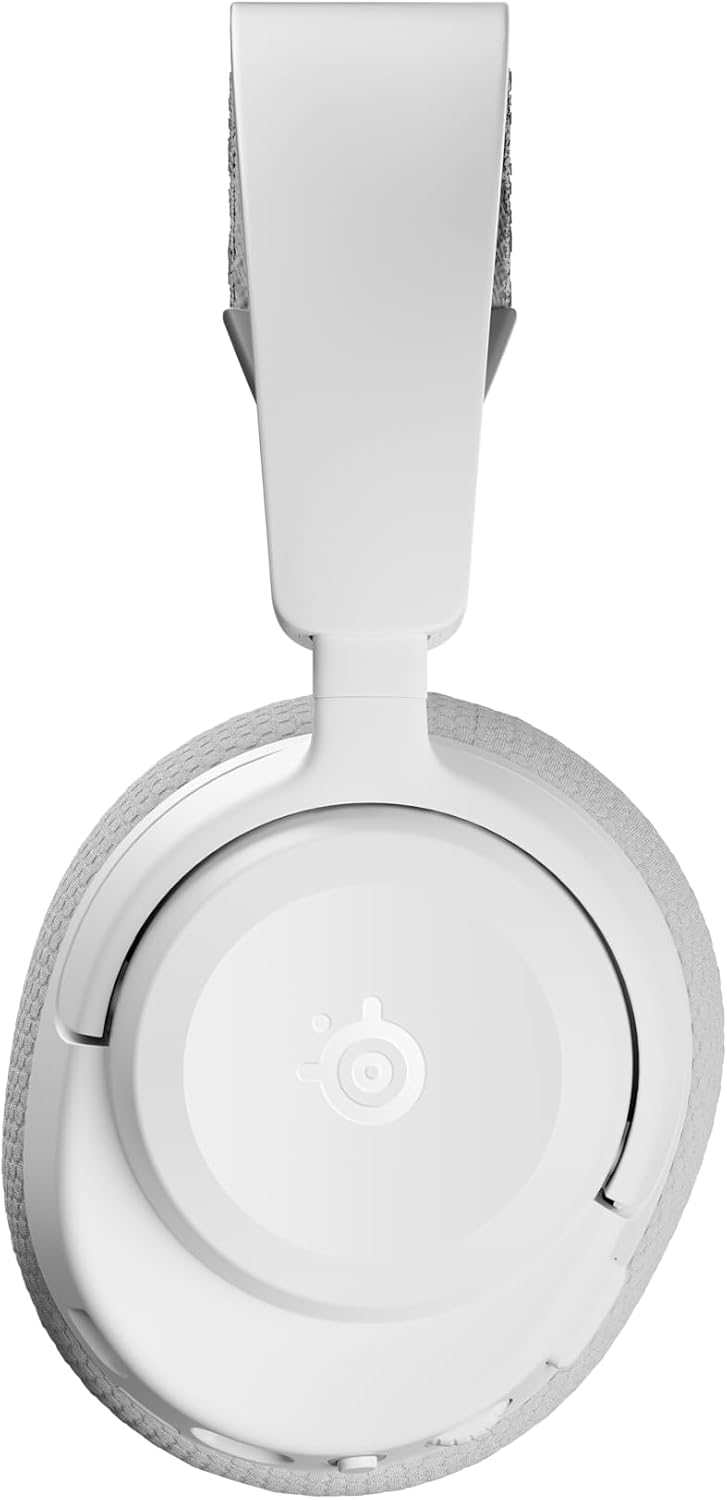 Detalle 2 de SteelSeries Arctis Nova 3PW White draadloze gamingheadset met 2,4 GHz en Bluetooth