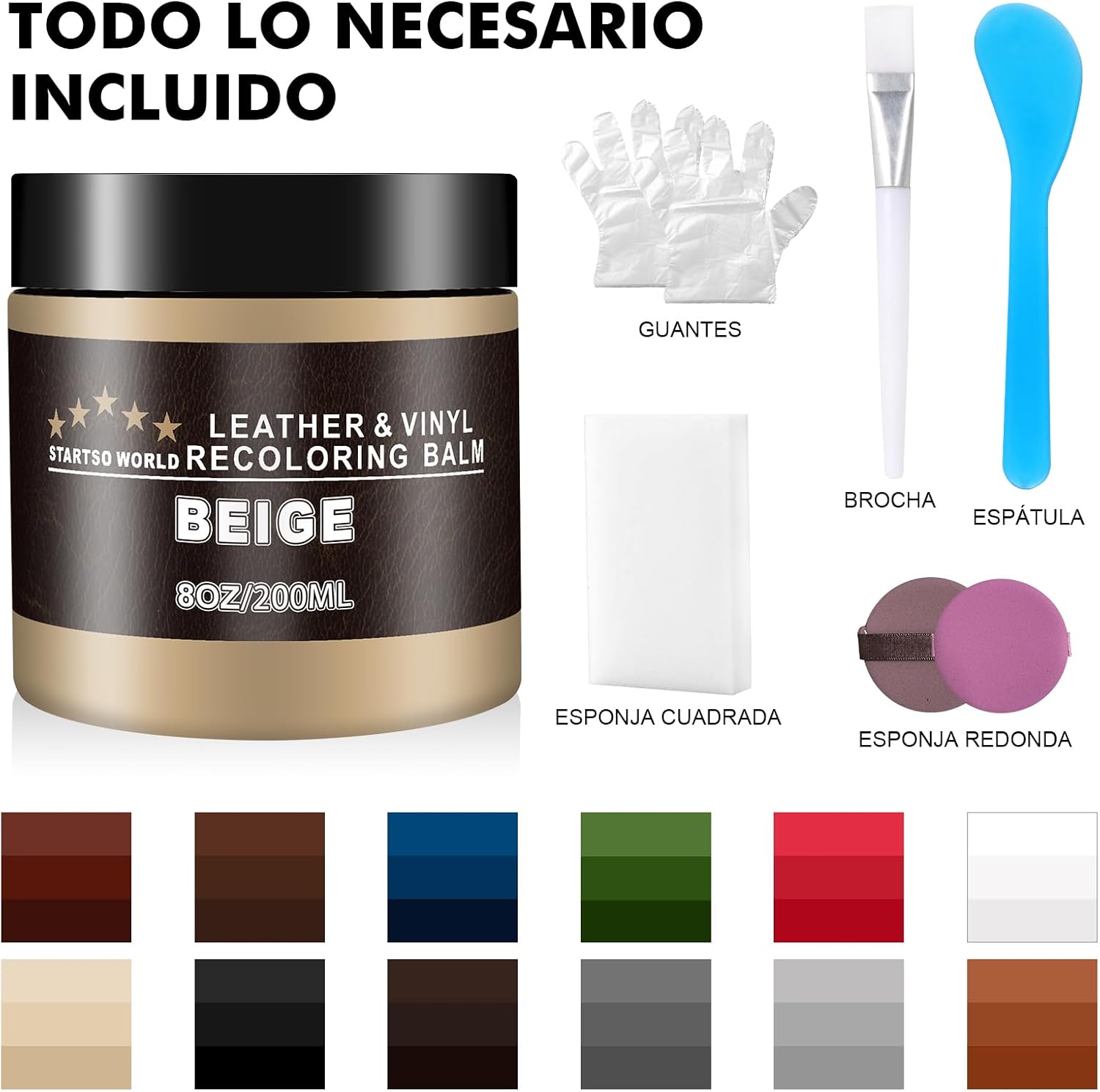 Thumbnail 6 de STARTSO WORLD Kit de Reparación de Cuero 200Ml Beige