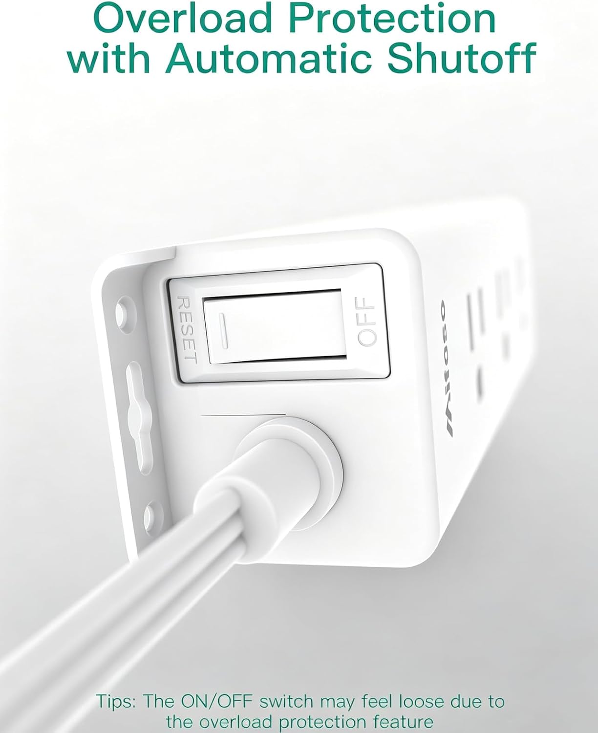 Detalle 1 de Power Strip Surge Protector with 9 Outlets