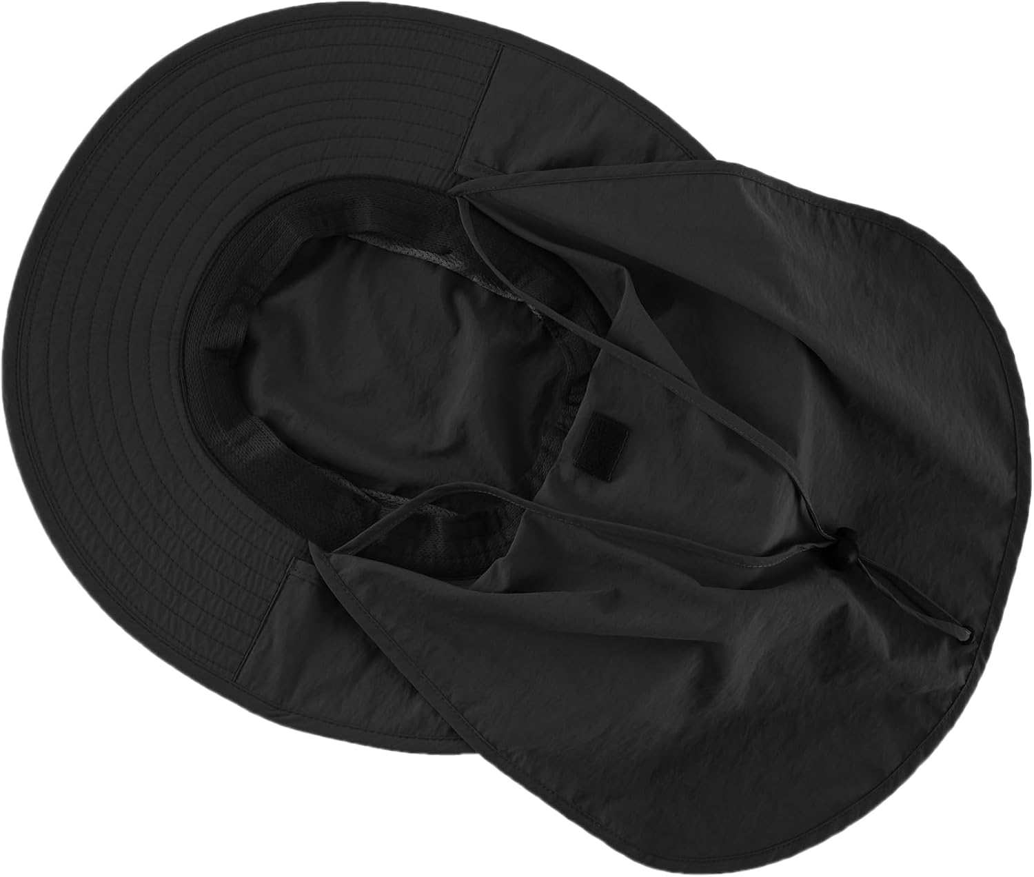 Detalle de Home Prefer Outdoor UPF50+ Mesh Sun Hat with Neck Flap – Wide Brim Fishing Hat for Men and Women