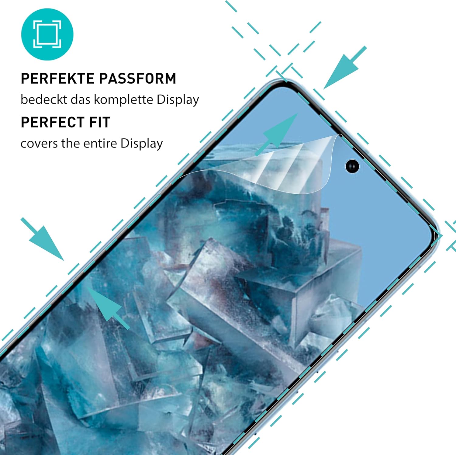 Thumbnail 1 de SmarTect TPU Screen Protector for Google Pixel 8 Pro, 2 Films and 2 Camera Glasses