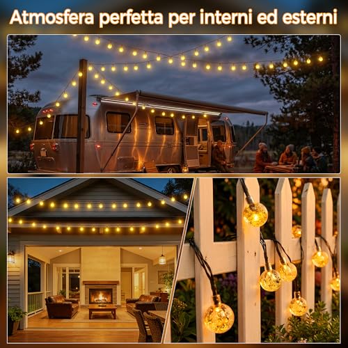 Thumbnail 6 de HeiPard Catena Luminosa Esterno Solare 11 m - 60 LED con 8 modalità e memoria