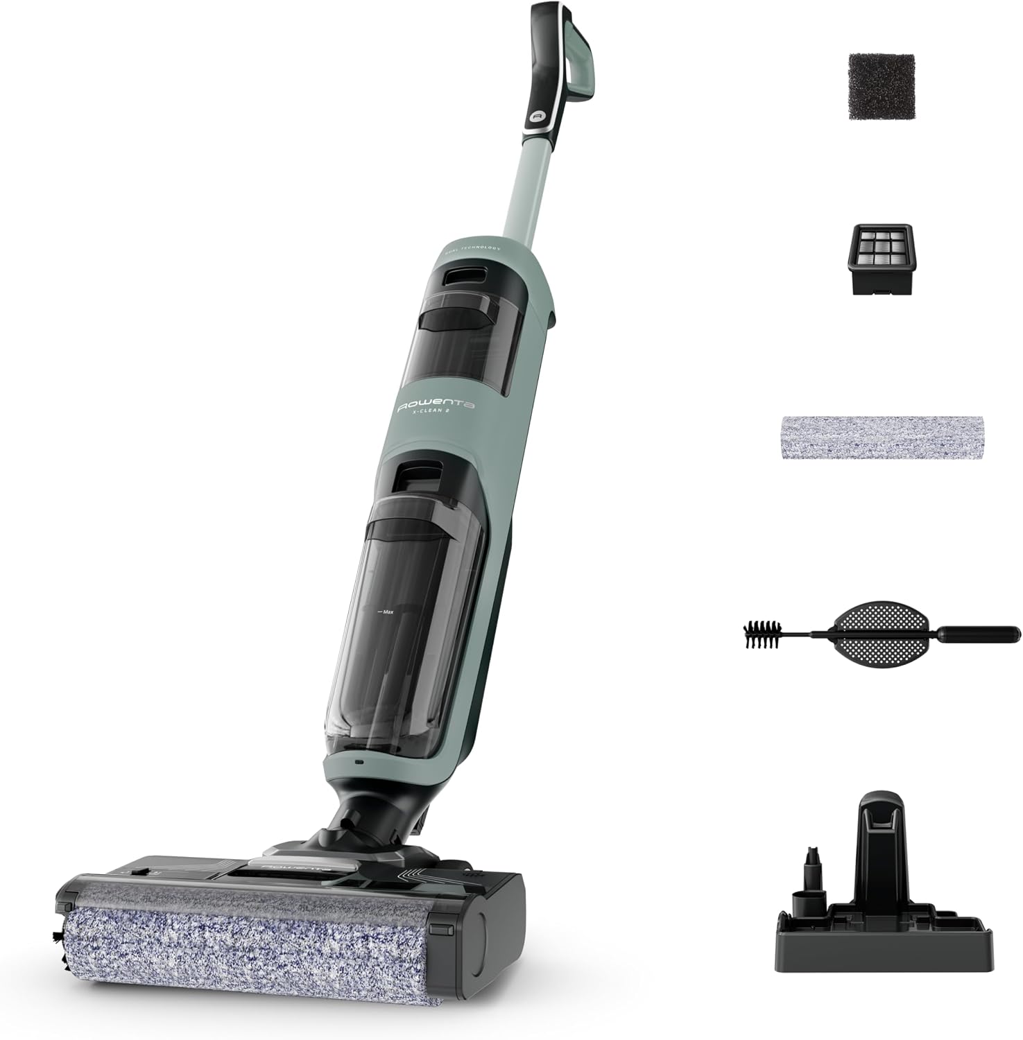 Detalle de Rowenta X-Clean 2 GZ2262E0 – odkurzacz i mop 2 w 1, tryby ECO/MAX