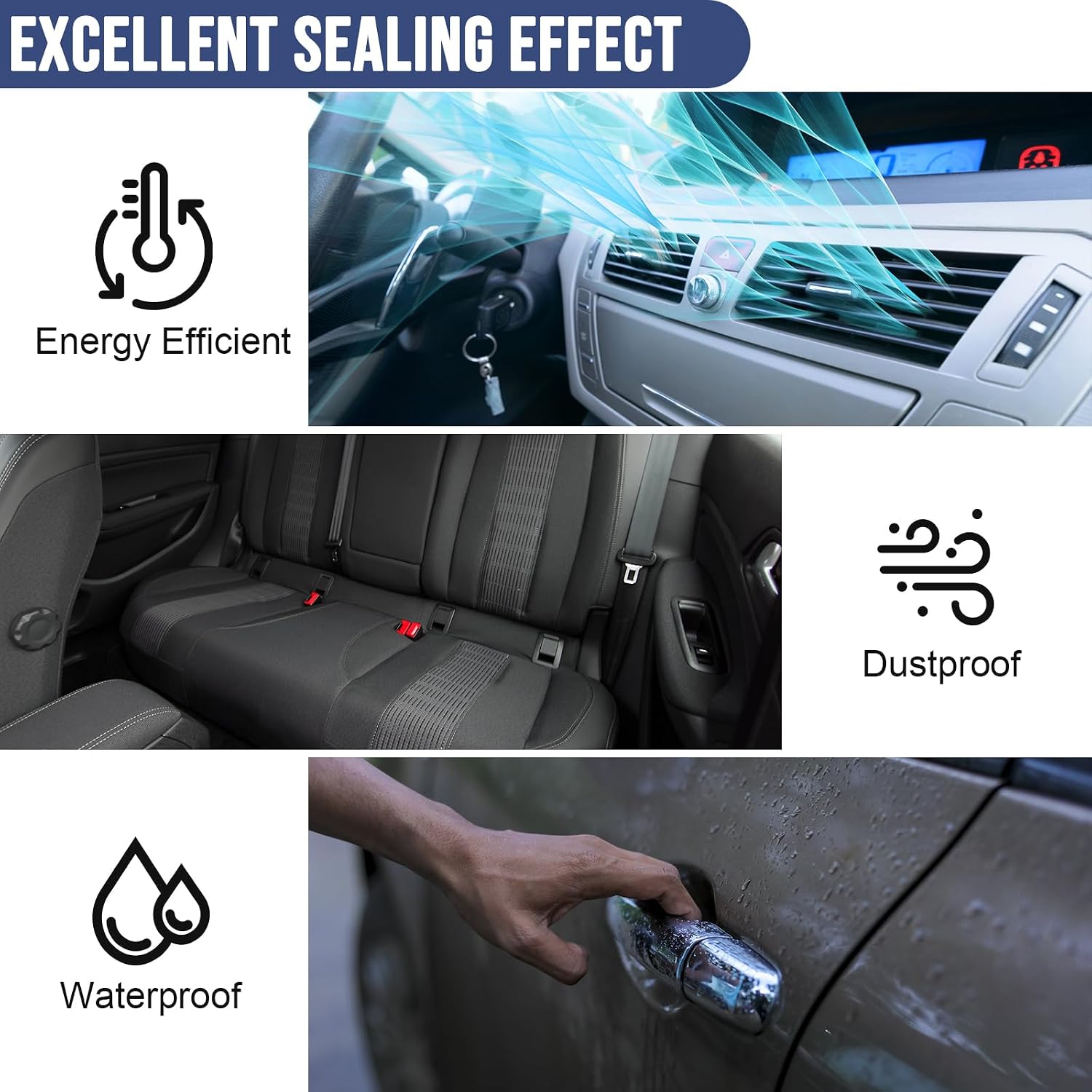Detalle de Auto Türdichtung 3,05 m Jobon D-Form