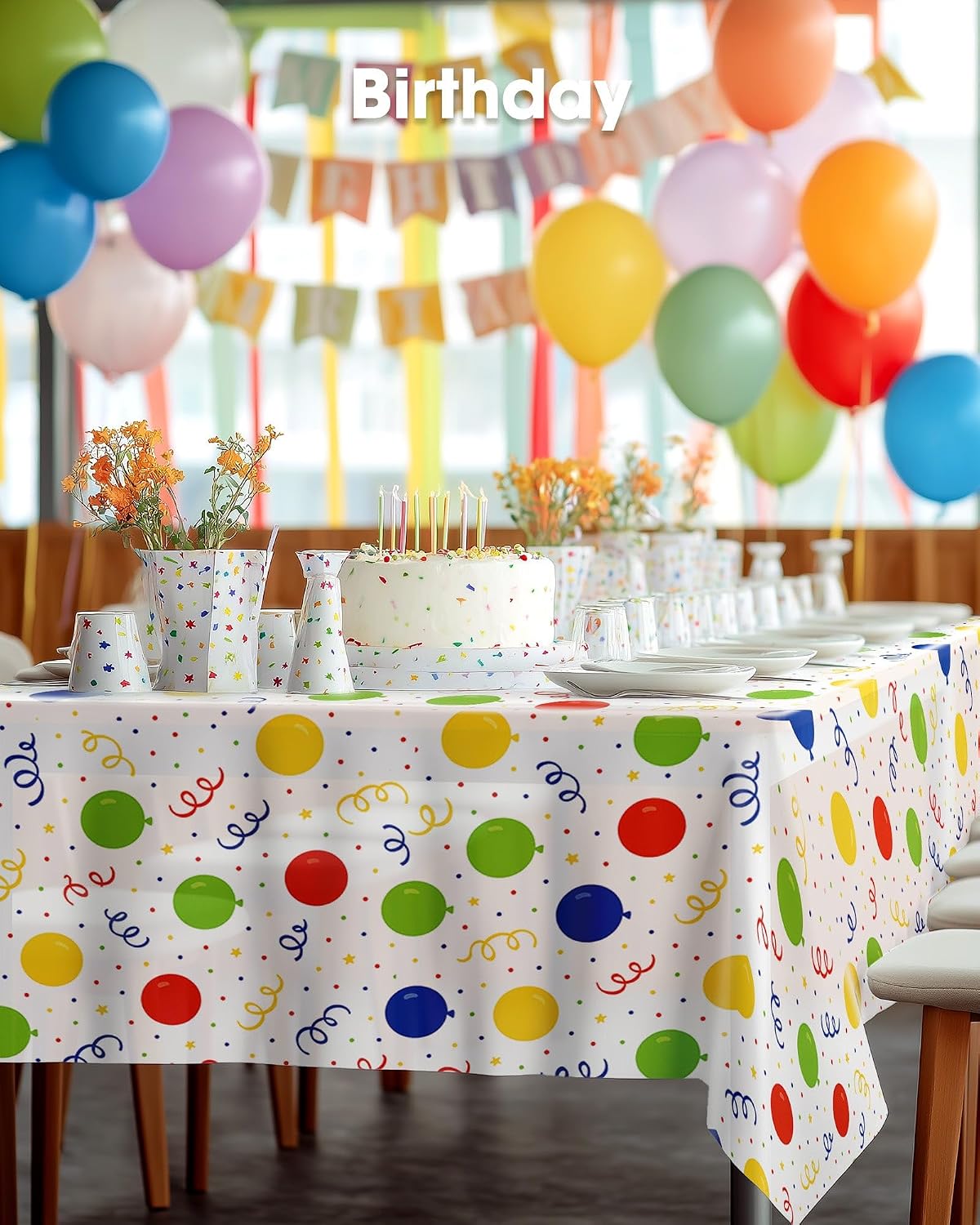 Thumbnail 4 de Pureegg Disposable Plastic Tablecloth 54 x 108 in