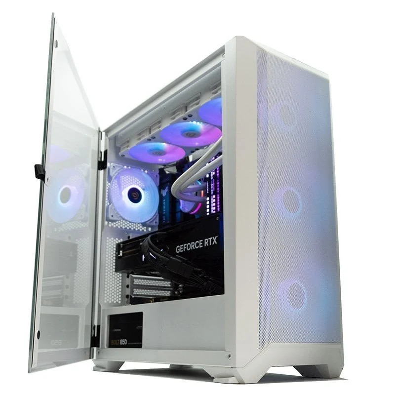 Detalle de Forgeon Arcanite ARGB Torre ATX Blanca 🖥
