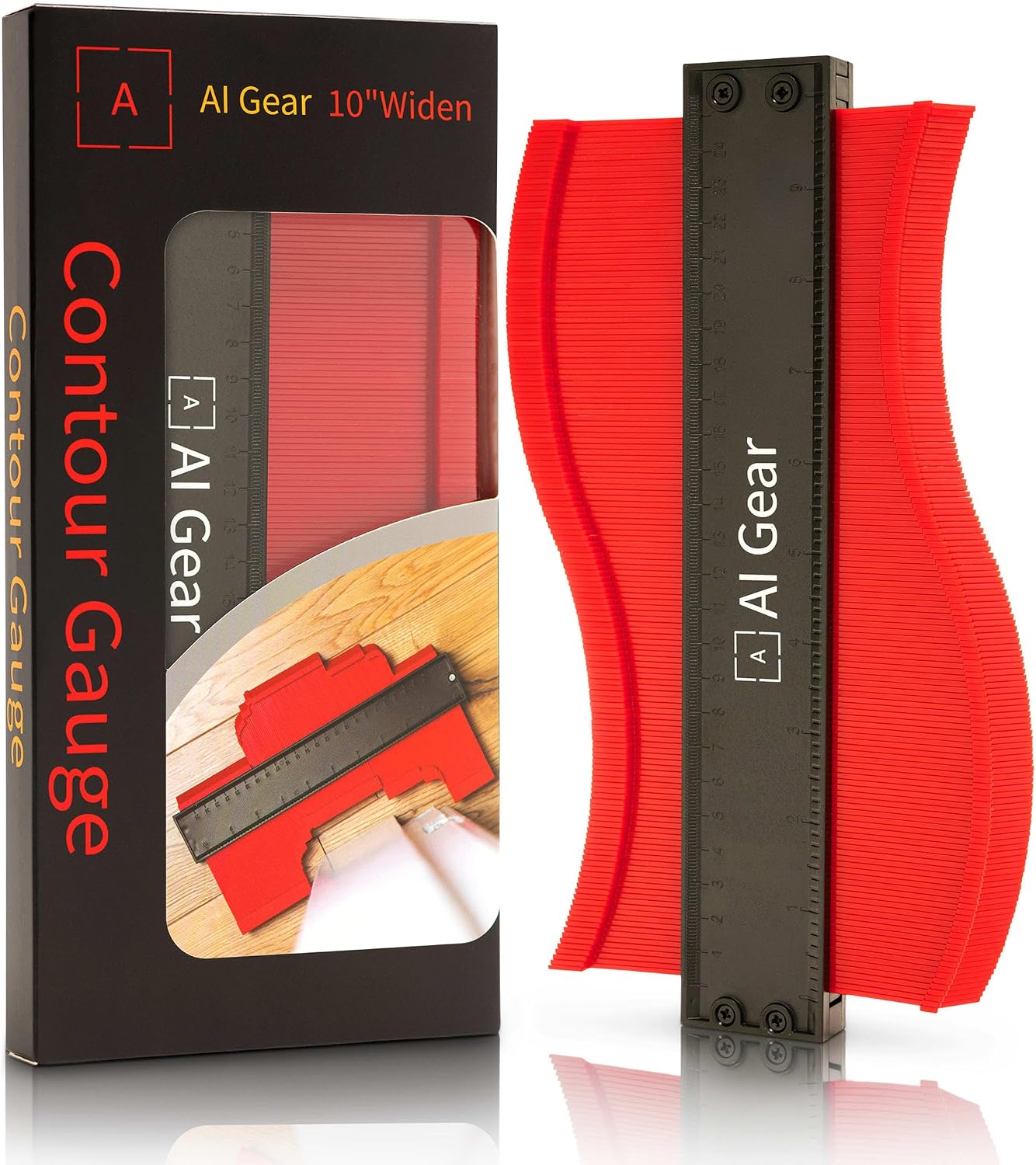 Detalle de AI Gear 10-Inch Contour Gauge Shape Copying Tool for DIY and Home Renovation