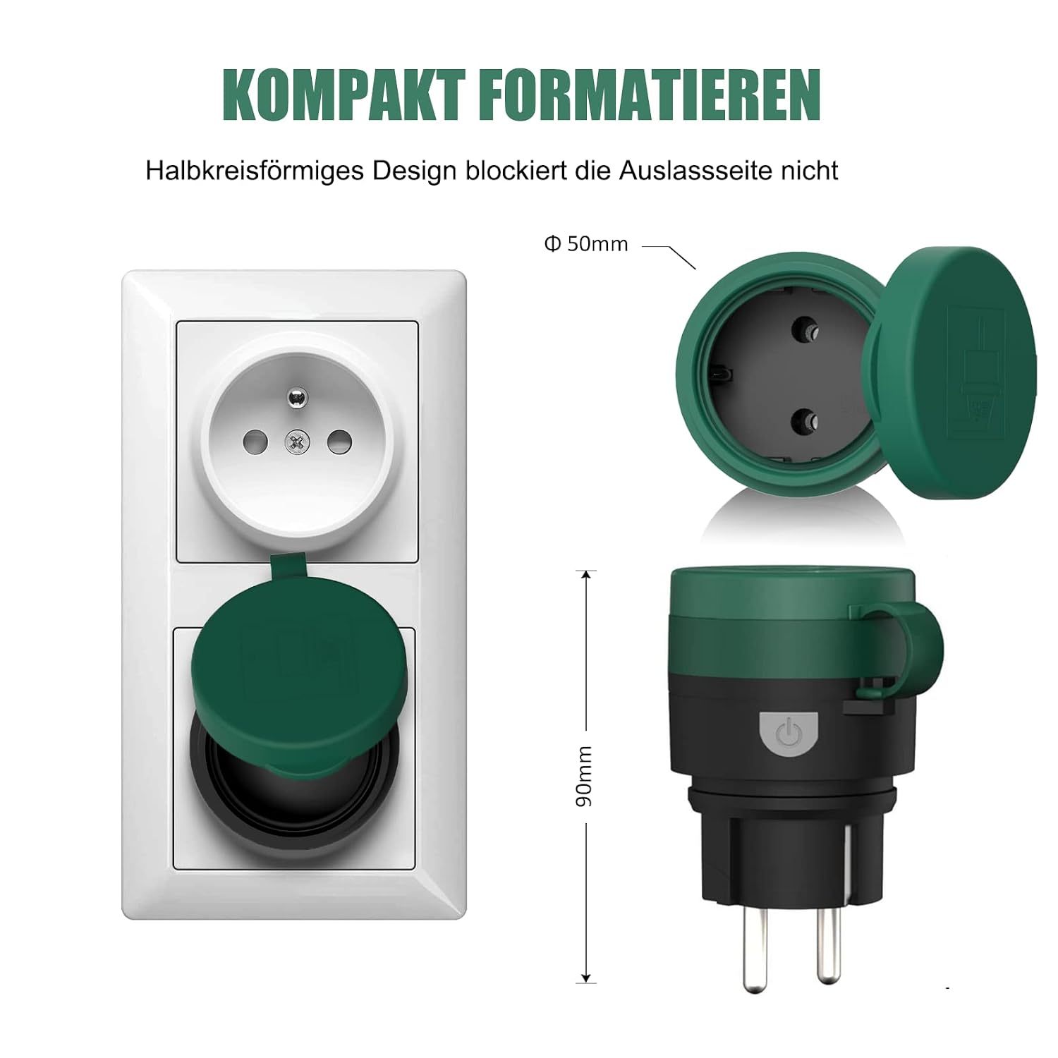 Detalle 2 de SURNICE Funksteckdosen Set mit Fernbedienung 80 m