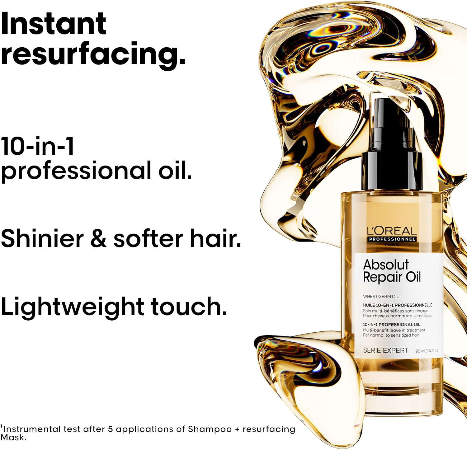Detalle de L’Oréal Professionnel Absolut Repair 10-in-1 Leave-in Oil for dry, damaged hair (90 ml)
