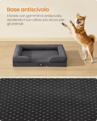 Thumbnail 7 de Feandrea Cuccia Ortopedica per Cani in Flanella 89 x 63 x 16 cm