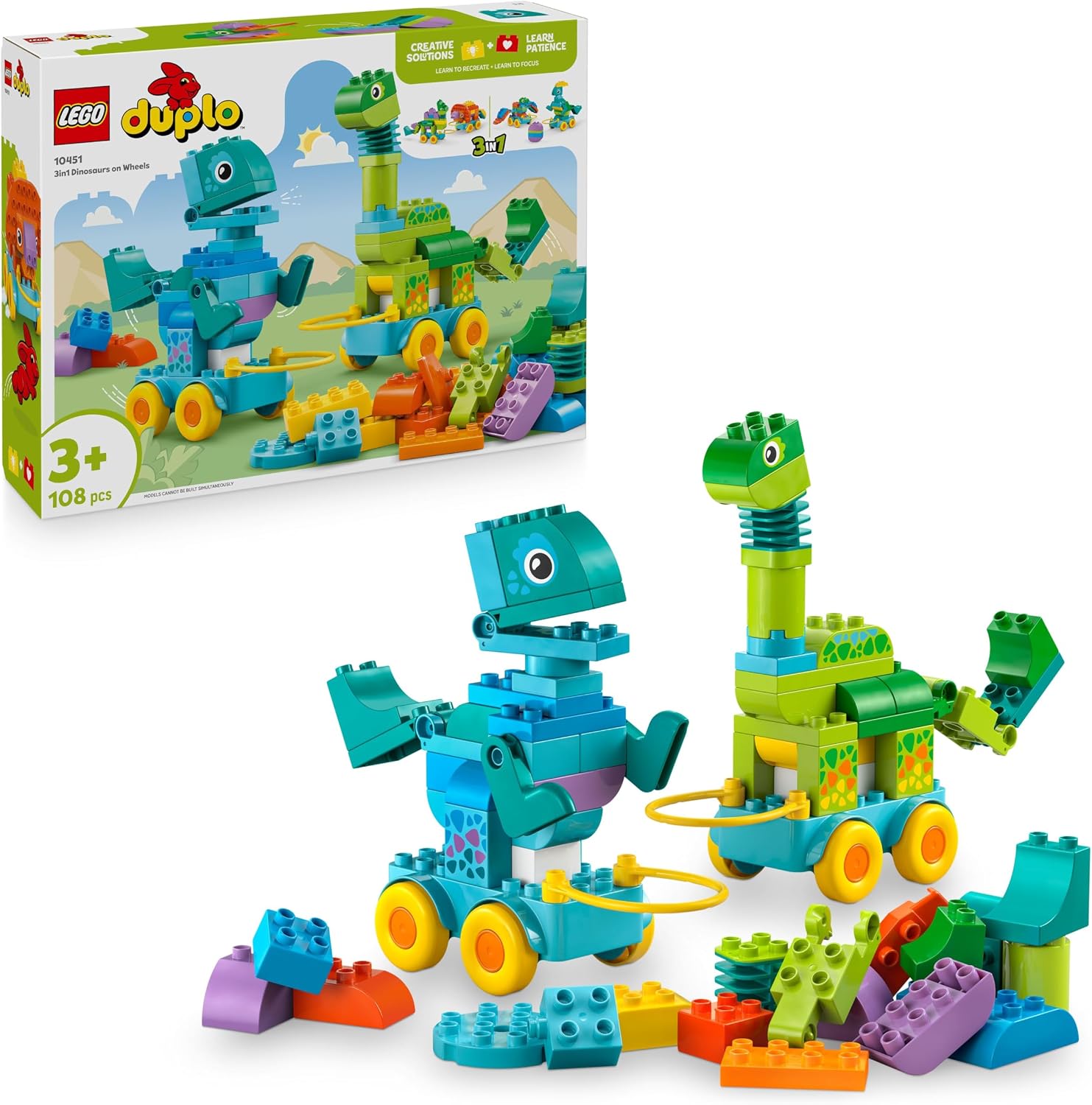 Detalle de LEGO DUPLO 10451 Dinos auf Rädern